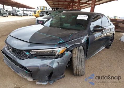 2025 Honda Civic Sedan Sport из США, поврежденный, VIN 19XFL2H8XSE009645